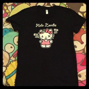 American Apparel🎀HELLO KITTY/ ZOMBIE 🧟‍♀️T-SHIRT